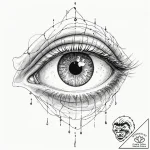 Tattoo sketch, glimpse of the metaverse, a st… – tattoo sketch (№1752486514_0, 14.07.2025 09:48) — tattoovalue.net