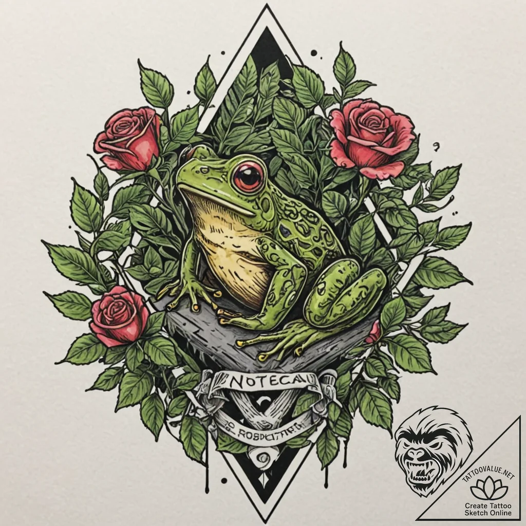Tattoo sketch, biological hazard symbol overg... - tattoo sketch (№1752487018_0, 14.07.2025 09:56) — tattoovalue.net