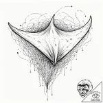 Tattoo sketch, manta ray of the deep net, a m… – tattoo sketch (№1752487102_0, 14.07.2025 09:58) — tattoovalue.net