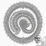 Tattoo sketch, prehistoric digital fossil, a… – tattoo sketch (№1752487855_0, 14.07.2025 10:10) — tattoovalue.net