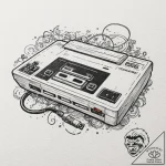Tattoo sketch, nostalgic gaming console, retr… – tattoo sketch (№1752487940_0, 14.07.2025 10:12) — tattoovalue.net