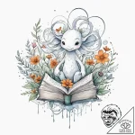 Tattoo sketch, imaginary friend, digital mani… – tattoo sketch (№1752488189_0, 14.07.2025 10:16) — tattoovalue.net