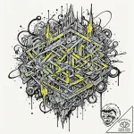 Tattoo sketch, futuristic graffiti art, a vib… – tattoo sketch (№1752488720_0, 14.07.2025 10:25) — tattoovalue.net
