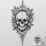 Tattoo sketch, quill of quiet computation, an… – tattoo sketch (№1752488972_0, 14.07.2025 10:29) — tattoovalue.net