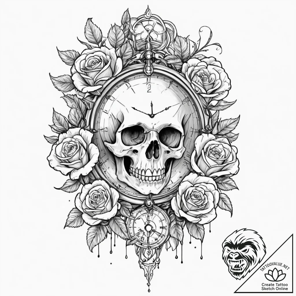 Tattoo sketch, surrealist's sketchbook, digit... - tattoo sketch (№1752489224_0, 14.07.2025 10:33) — tattoovalue.net