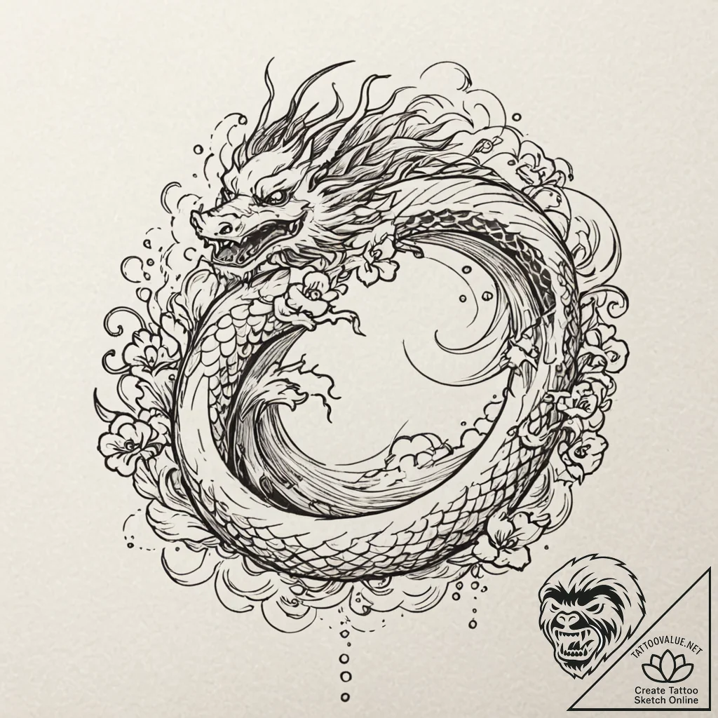 Scylla and charybdis as industrial hazards, t... - tattoo sketch (№1752490561_0, 14.07.2025 10:56) — tattoovalue.net