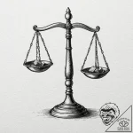 Weighing scales, held in perfect balance, tat… – tattoo sketch (№1752500059_0, 14.07.2025 13:34) — tattoovalue.net