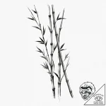 Bamboo – tattoo sketch (№1752501973_0, 14.07.2025 14:06) — tattoovalue.net