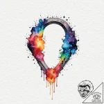 A key unlocking a galaxy in a keyhole, tattoo… – tattoo sketch (№1752502569_0, 14.07.2025 14:16) — tattoovalue.net