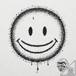Smiley face with x’s for eyes, artistic tatto… – tattoo sketch (№1752502741_0, 14.07.2025 14:19) — tattoovalue.net