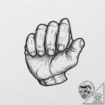 Brawler’s knuckles, scarred and wrapped in ro… – tattoo sketch (№1752504359_0, 14.07.2025 14:45) — tattoovalue.net