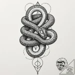 Cobra, concept art for tattoo, black outline… – tattoo sketch (№1752504614_0, 14.07.2025 14:50) — tattoovalue.net