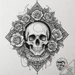Opal chain winding through stars, concept art… – tattoo sketch (№1752508722_0, 14.07.2025 15:58) — tattoovalue.net