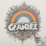 Rainbow, tattoo line art, on a clean white pa… – tattoo sketch (№1752509063_0, 14.07.2025 16:04) — tattoovalue.net