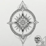 Lightning bolt, sharp and geometric, tattoo l… – tattoo sketch (№1752510942_0, 14.07.2025 16:35) — tattoovalue.net