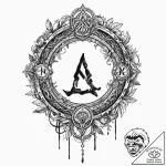 The great rune from elden ring, tattoo sketch… – tattoo sketch (№1752514188_0, 14.07.2025 17:29) — tattoovalue.net