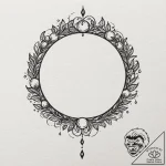 Eclipse vine growing through crown, tattoo sk… – tattoo sketch (№1752514356_0, 14.07.2025 17:32) — tattoovalue.net