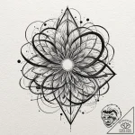 Pulse, tattoo line art, on a clean white pape… – tattoo sketch (№1752514515_0, 14.07.2025 17:35) — tattoovalue.net