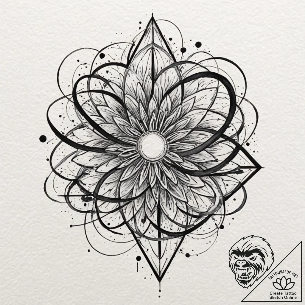 Pulse, tattoo line art, on a clean white pape... - tattoo sketch (№1752514515_0, 14.07.2025 17:35) — tattoovalue.net