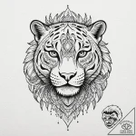 Jaguar warrior from aztec mythology, with obs… – tattoo sketch (№1752515606_0, 14.07.2025 17:53) — tattoovalue.net
