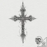 B, tattoo drawing outline, watercolor tattoo… – tattoo sketch (№1752516972_0, 14.07.2025 18:16) — tattoovalue.net