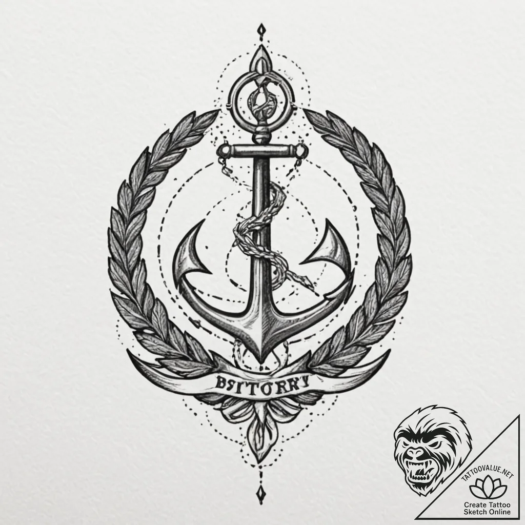 Victory (symbol), tattoo drawing outline, cle... - tattoo sketch (№1752517145_0, 14.07.2025 18:19) — tattoovalue.net
