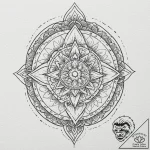 Jagged blade through spectral rift, tattoo dr… – tattoo sketch (№1752517487_0, 14.07.2025 18:24) — tattoovalue.net