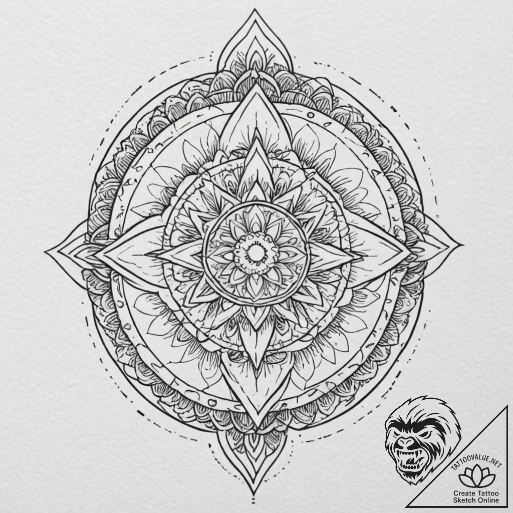 Jagged blade through spectral rift, tattoo dr... - tattoo sketch (№1752517487_0, 14.07.2025 18:24) — tattoovalue.net