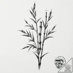 Bamboo, tattoo flash sheet design, realistic… – tattoo sketch (№1752521602_0, 14.07.2025 19:33) — tattoovalue.net