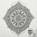 Dark blade in eternal ice, concept art for ta… – tattoo sketch (№1752523699_0, 14.07.2025 20:08) — tattoovalue.net
