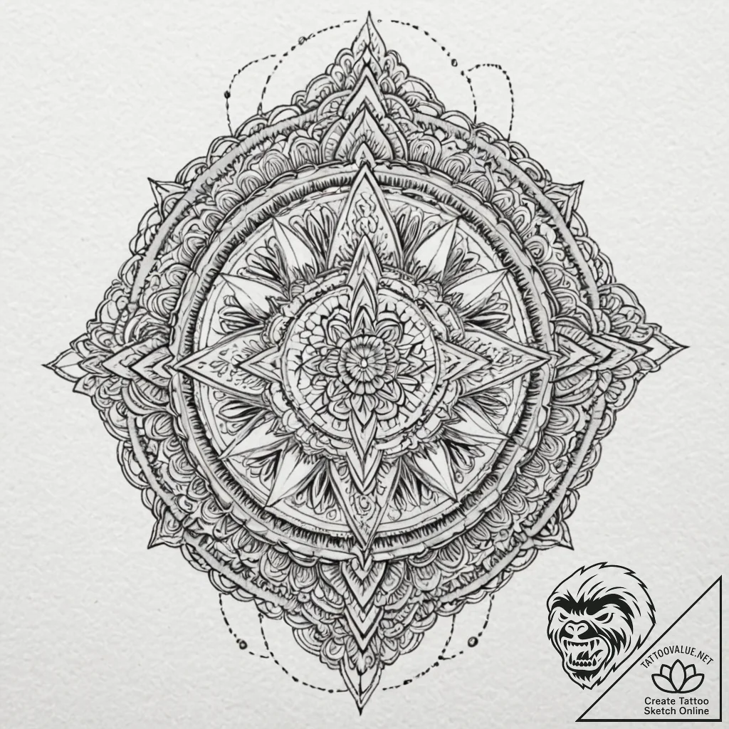 Dark blade in eternal ice, concept art for ta... - tattoo sketch (№1752523699_0, 14.07.2025 20:08) — tattoovalue.net