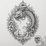 Jewelry box, slightly open, with light pourin… – tattoo sketch (№1752580638_0, 15.07.2025 11:57) — tattoovalue.net