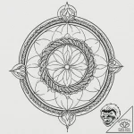 Knotted, nautical rope forming a noose, tatto… – tattoo sketch (№1752582080_0, 15.07.2025 12:21) — tattoovalue.net