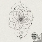Pulsar map, tattoo drawing outline, dynamic c… – tattoo sketch (№1752582421_0, 15.07.2025 12:27) — tattoovalue.net