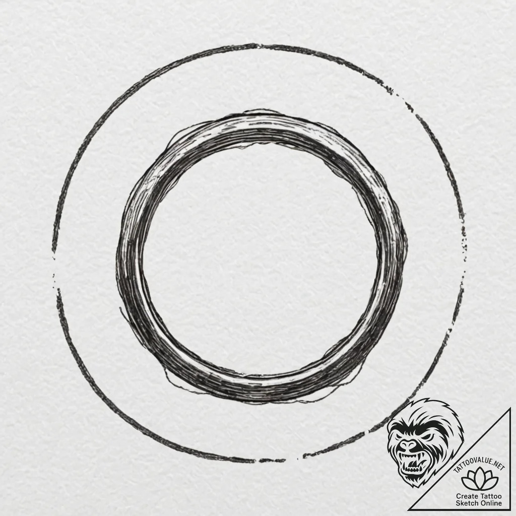 The "one ring" inscription from lord of the r... - tattoo sketch (№1752586975_0, 15.07.2025 13:42) — tattoovalue.net
