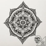 Oak roots breaking stone relic, tattoo flash… – tattoo sketch (№1752587815_0, 15.07.2025 13:56) — tattoovalue.net