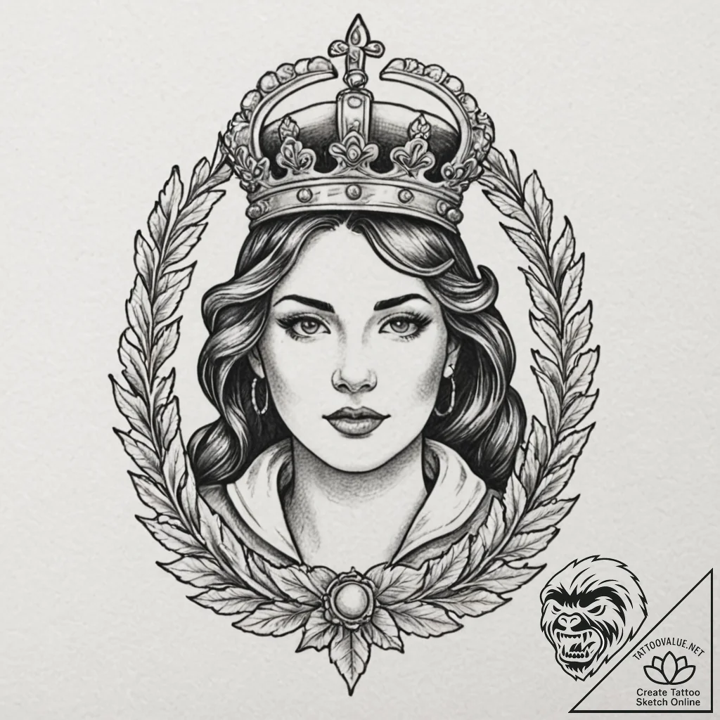 Tomb relic crowned in frost, tattoo drawing o... - tattoo sketch (№1752590199_0, 15.07.2025 14:36) — tattoovalue.net