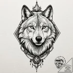Wolf grin, tattoo flash sheet design, black a… – tattoo sketch (№1752591397_0, 15.07.2025 14:56) — tattoovalue.net
