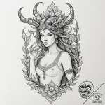 Mythology, folklore & fantasy – tattoo sketch (№1752593006_0, 15.07.2025 15:23) — tattoovalue.net