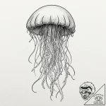Jellyfish – tattoo sketch (№1752597649_0, 15.07.2025 16:40) — tattoovalue.net