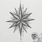 Astral blade cutting stars, concept art for t… – tattoo sketch (№1752598335_0, 15.07.2025 16:52) — tattoovalue.net