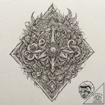 Safe-deposit box key, small and significant,… – tattoo sketch (№1752609290_0, 15.07.2025 19:54) — tattoovalue.net