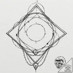 Chain, ink illustration for tattoo, clear ima… – tattoo sketch (№1752609678_0, 15.07.2025 20:01) — tattoovalue.net