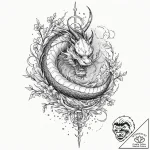 Wind turbine, broken and still, in a desolate… – tattoo sketch (№1752611144_0, 15.07.2025 20:25) — tattoovalue.net