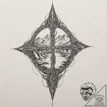 Bifrost bridge, artistic tattoo sketch, detai… – tattoo sketch (№1752611228_0, 15.07.2025 20:27) — tattoovalue.net