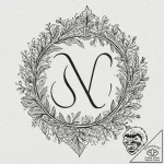 Monogram of family initials, elegantly design… – tattoo sketch (№1752611733_0, 15.07.2025 20:35) — tattoovalue.net