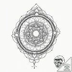 Sailor’s knot tied in a delicate, golden rope… – tattoo sketch (№1752615427_0, 15.07.2025 21:37) — tattoovalue.net