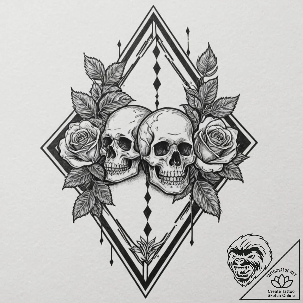 Backgammon board with a decisive final move,... - tattoo sketch (№1752615931_0, 15.07.2025 21:45) — tattoovalue.net