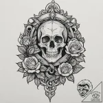 A classic bell and hammer, striking,, tattoo… – tattoo sketch (№1752618855_0, 15.07.2025 22:34) — tattoovalue.net