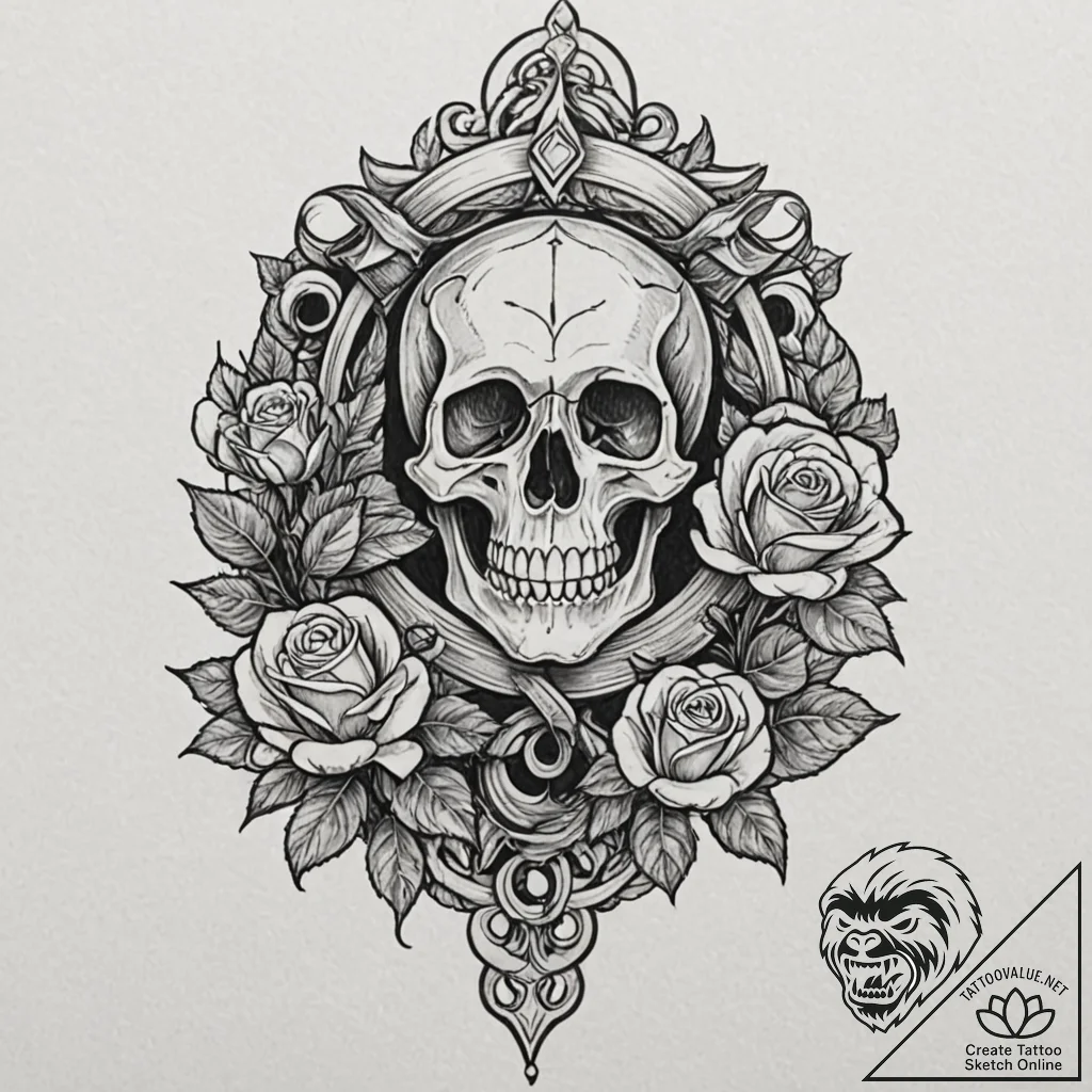 A classic bell and hammer, striking,, tattoo... - tattoo sketch (№1752618855_0, 15.07.2025 22:34) — tattoovalue.net